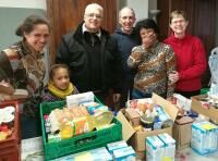 Solidarité Chrétienne : distribution de colis alimentaires