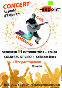 Concert Gaël Cosendai - Espoir FM